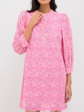 NWT Pomander Place Pink Eyelet Dress Size XL